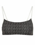 Ivorie Studio Barcelona Bikini Top - Black & Logo Print