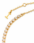 Ivorie Studio 18k real gold plated / One Size Bejeweled Anklet