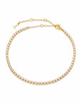 Ivorie Studio 18k real gold plated / One Size Bejeweled Anklet