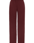 Ivorie Studio Bukse Studio Essential Wide Leg Sweatpant - Burgundy