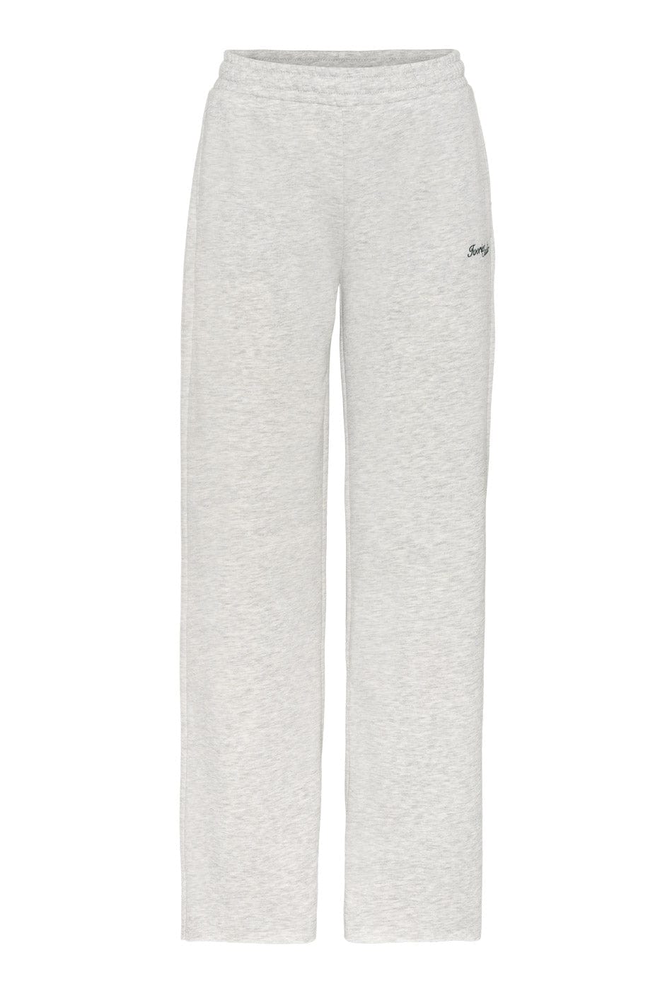 Ivorie Studio Bukse Studio Essential Wide Leg Sweatpant - Grey Melange