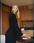 Ivorie Studio Cloud Lounge Robe Long - Black