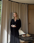 Ivorie Studio Cloud Lounge Robe Long - Black