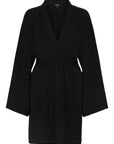 Ivorie Studio Cloud Lounge Robe Short - Black