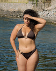 Ivorie Studio Dubai Bikini Top - Coconut Brown