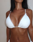 Ivorie Studio Dubai Bikini Top - White Broderie Anglaise