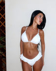 Ivorie Studio Dubai Bikini Top - White Broderie Anglaise