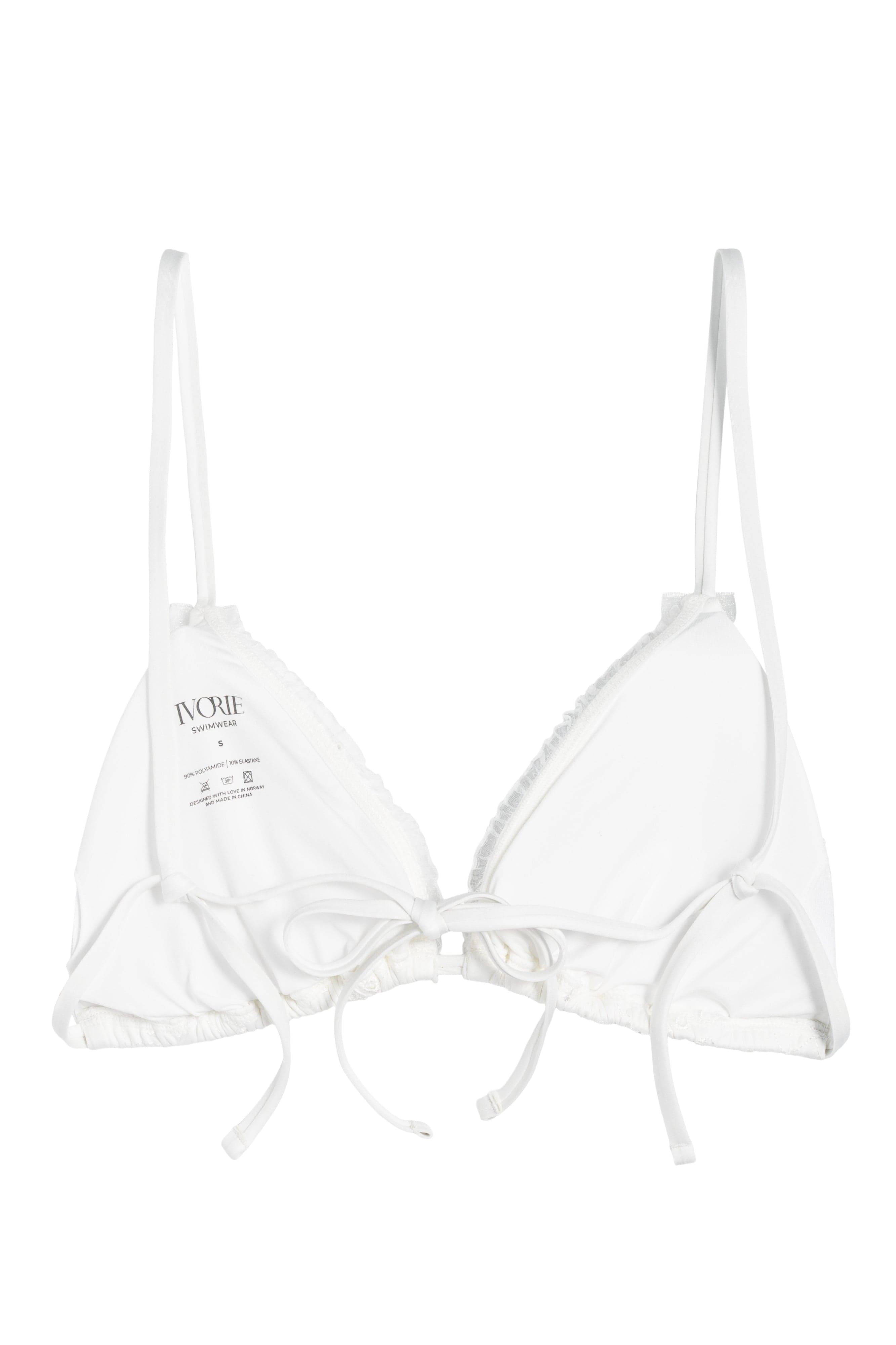 Ivorie Studio Dubai Bikini Top - White Broderie Anglaise