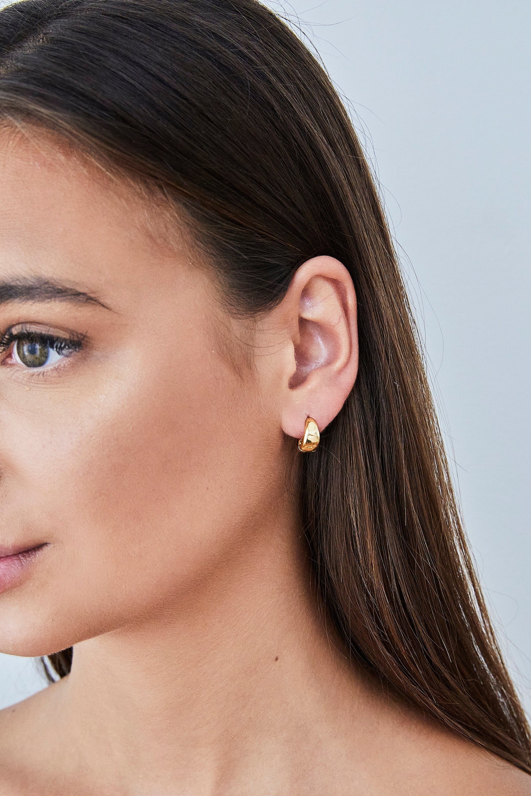 Dubai Small Hoops, Gold