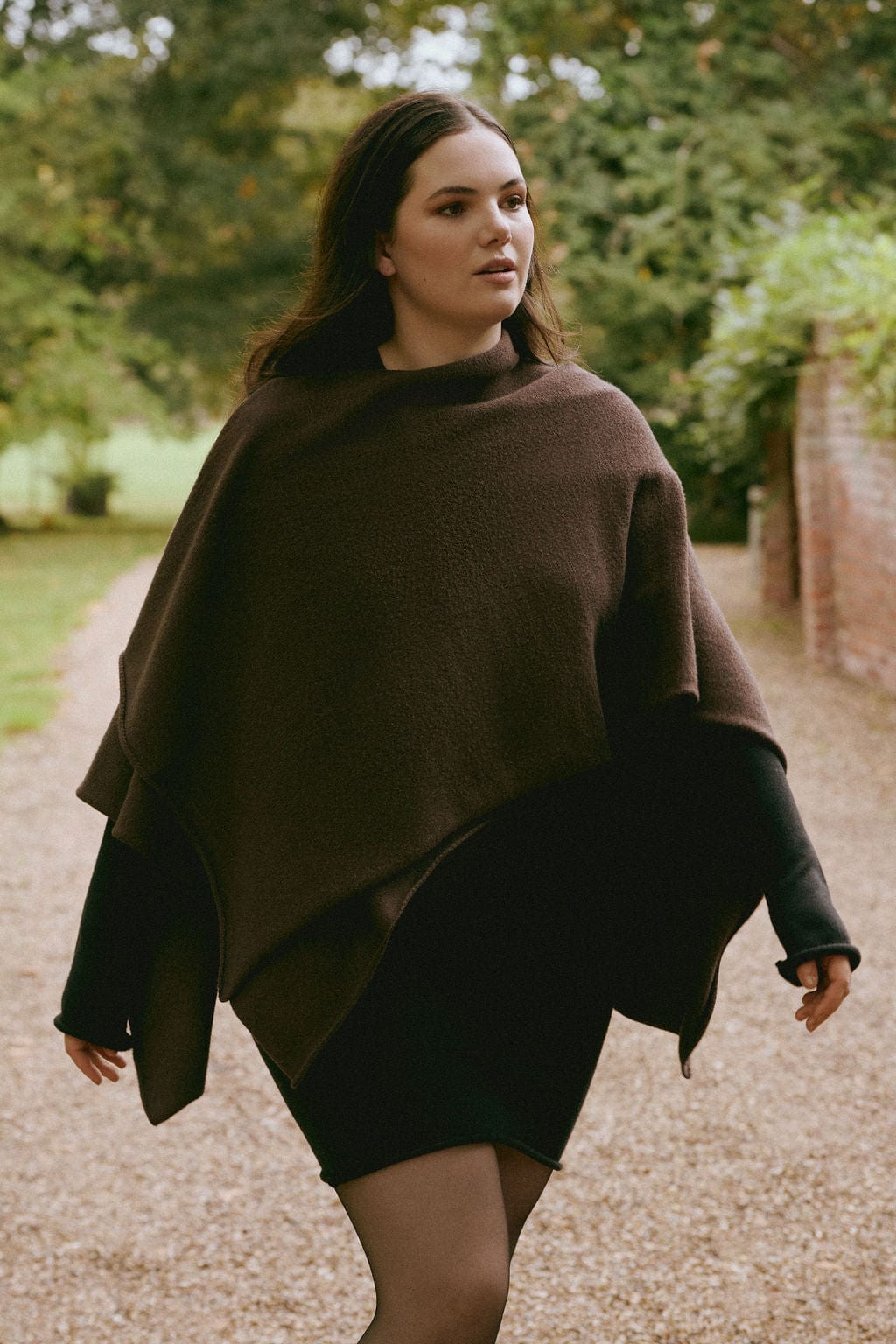 Ivorie Studio One Size Graham Knitted Scarf - Brown