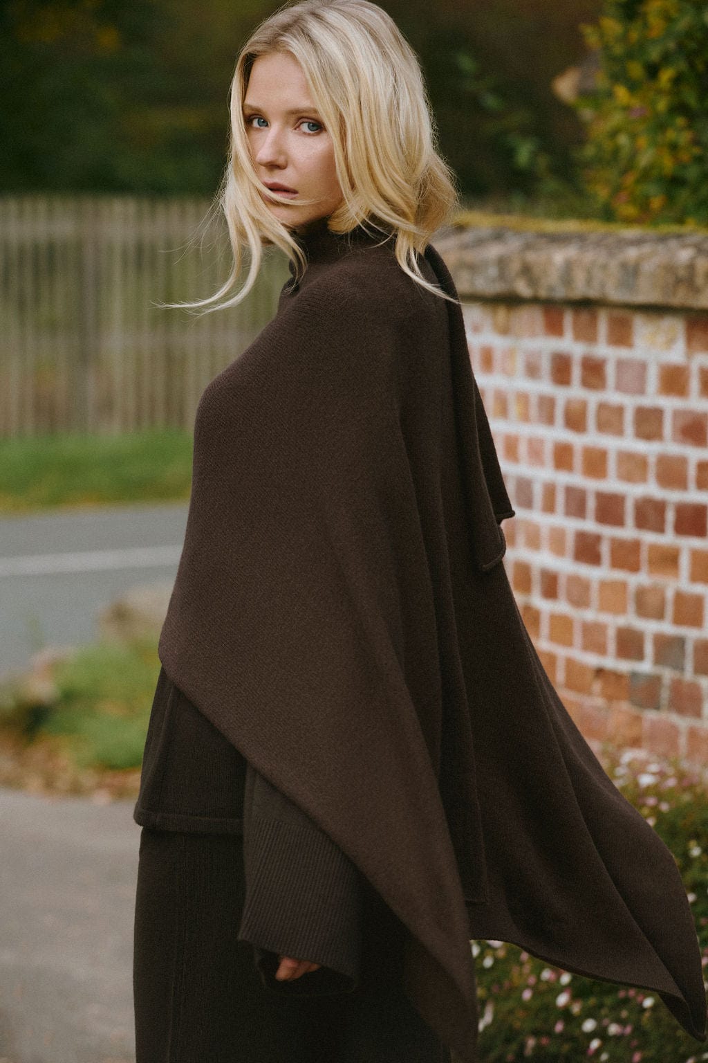 Ivorie Studio One Size Graham Knitted Scarf - Brown