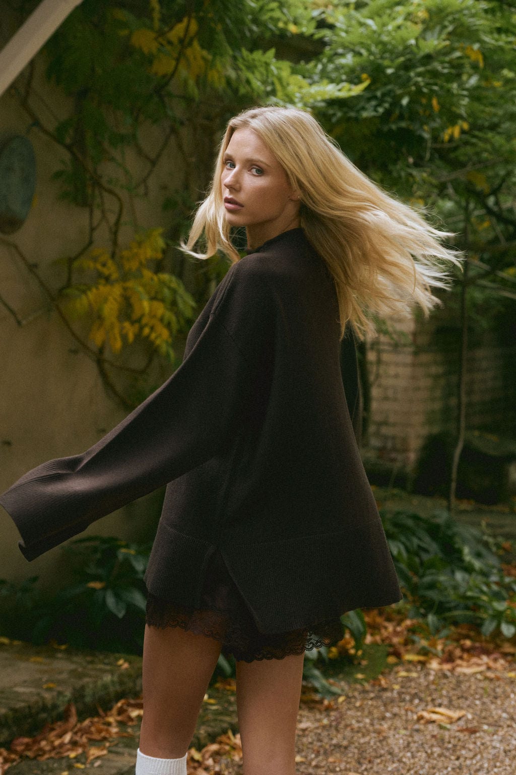 Ivorie Studio Iris Knitted Lounge Oversize Sweater - Brown