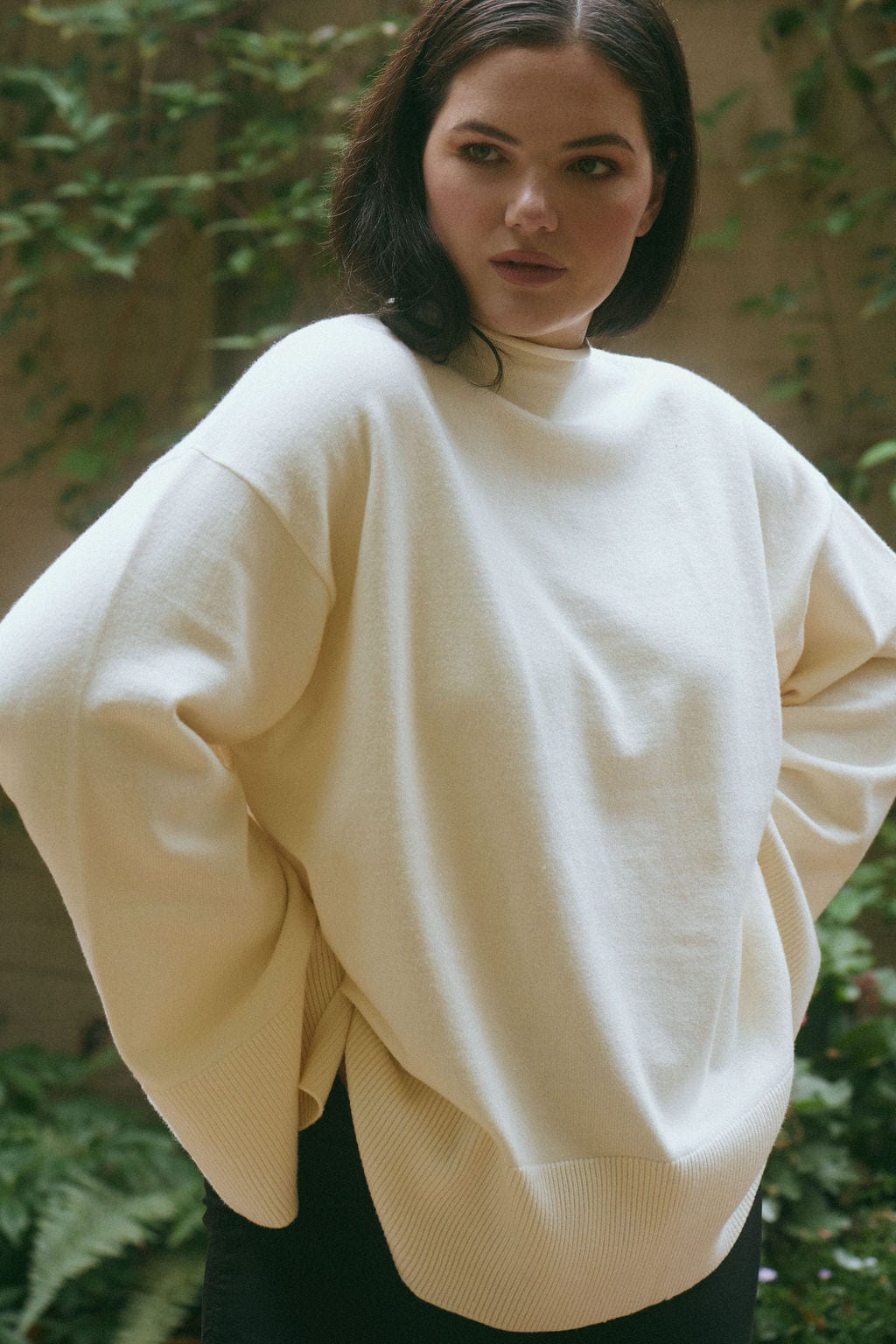 Ivorie Studio Iris Knitted Lounge Oversized Sweater - Offwhite