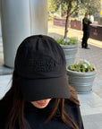 Ivorie Studio One Size / Black w/ Caramel Latte Club Ivorie Cotton Cap - Black