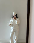 Ivorie Studio One Size / Cream w/ Vanilla Matcha Club Ivorie Cotton Cap - Creme