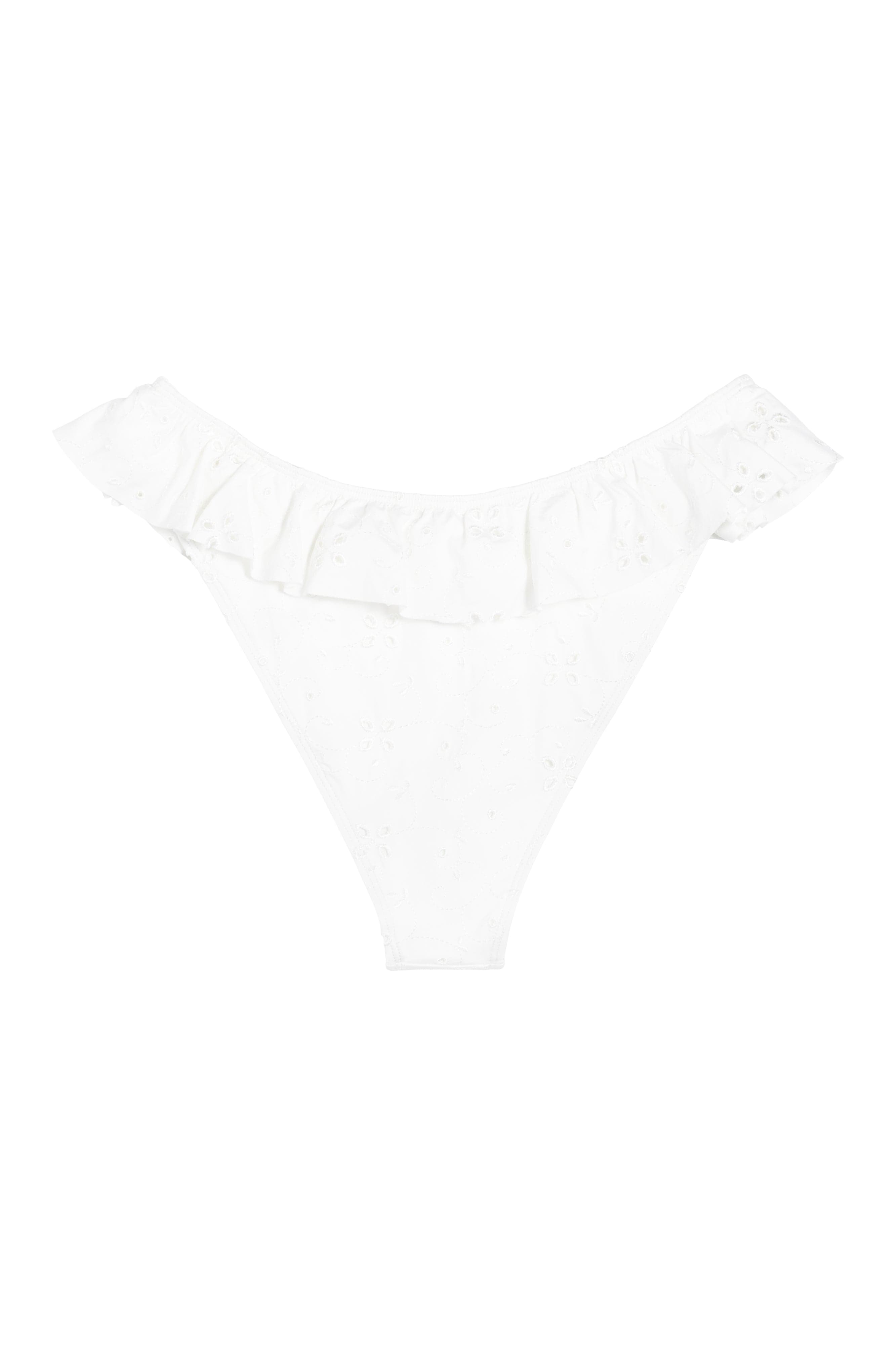 Ivorie Studio Maldives Frill Bikini Bottom - White