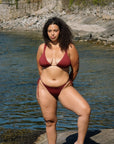 Ivorie Studio Mermaid Top - Burgundy