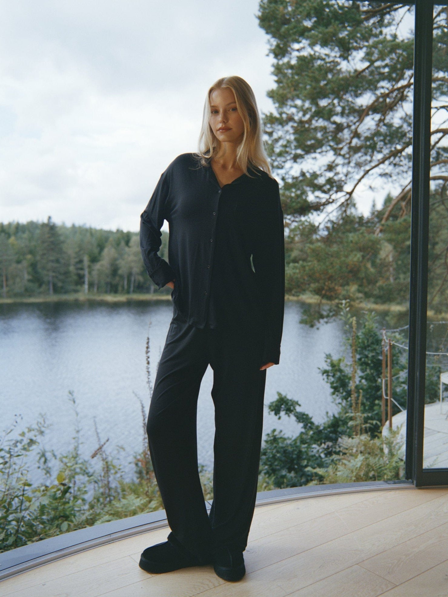 Cloud Lounge PJ Pants - Black