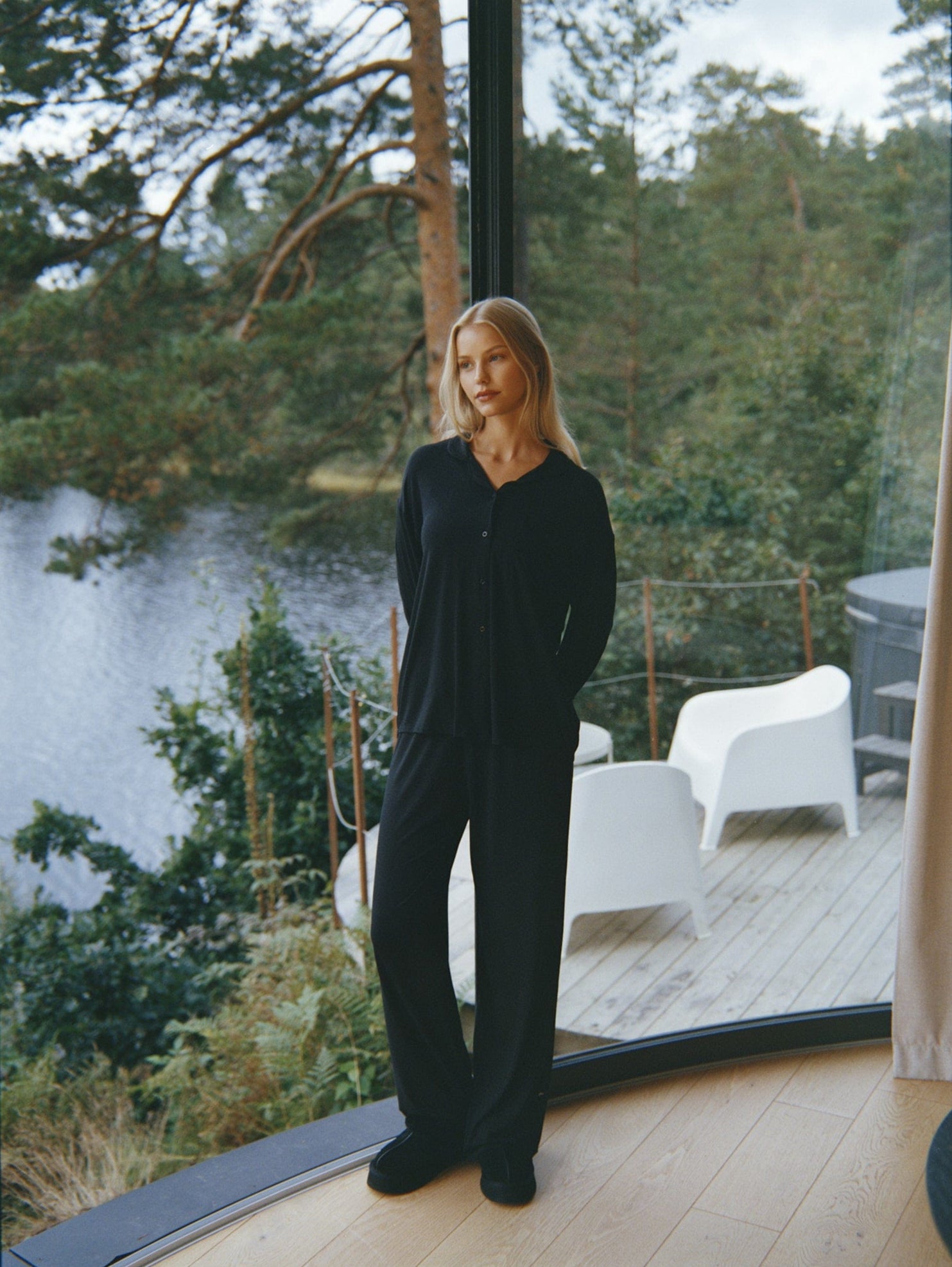 Ivorie Studio pyjamas Cloud Lounge Pj Shirt - Black