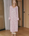 Ivorie Studio pyjamas Mamma Raad Frill Night Gown - Porcelain Printed