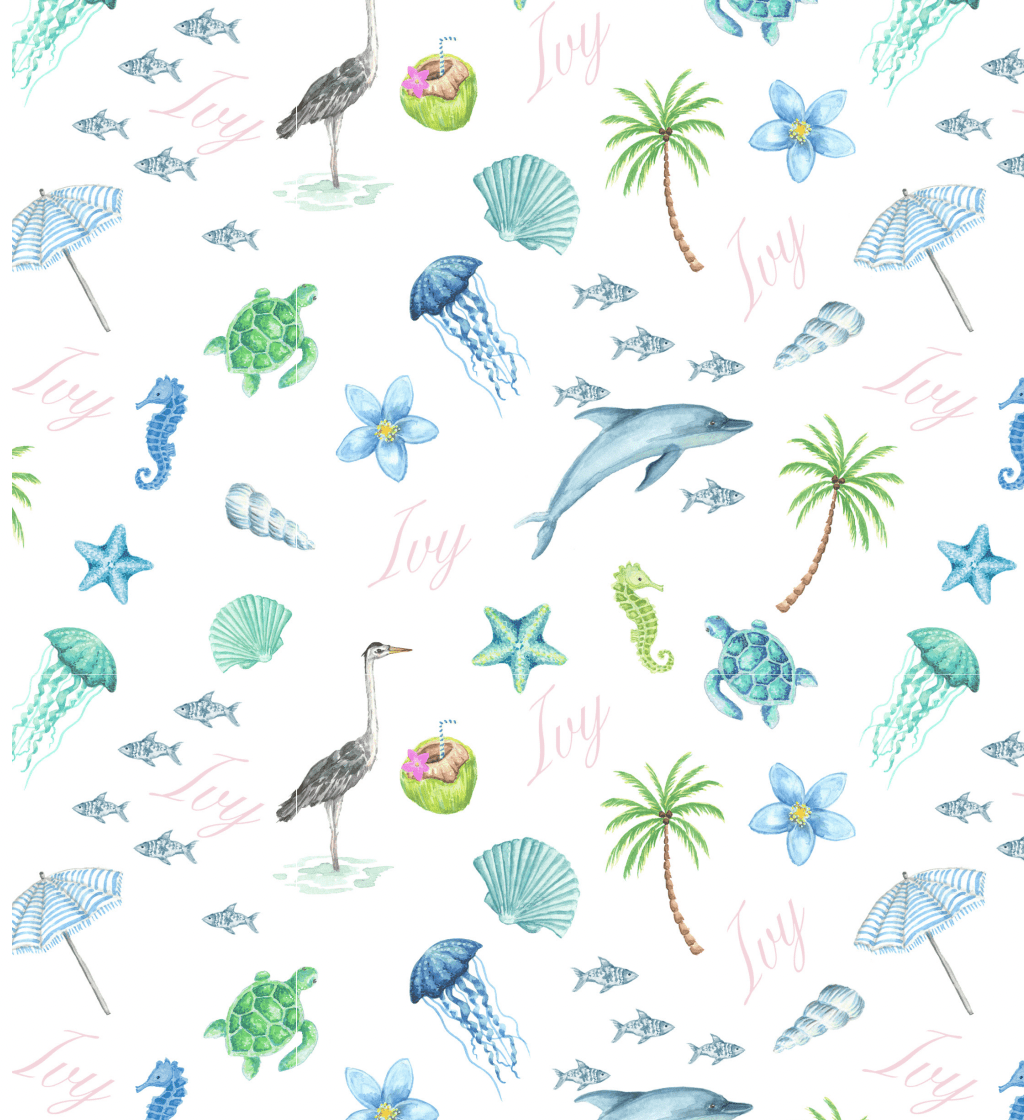 Ivorie Studio pyjamas Mamma Raad Night Gown - Maldives Print