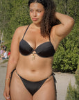 Ivorie Studio Resort Push-Up Bikini Top - Black