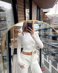 Ivorie Studio So Cute Cashmere Wrap Top - Creme