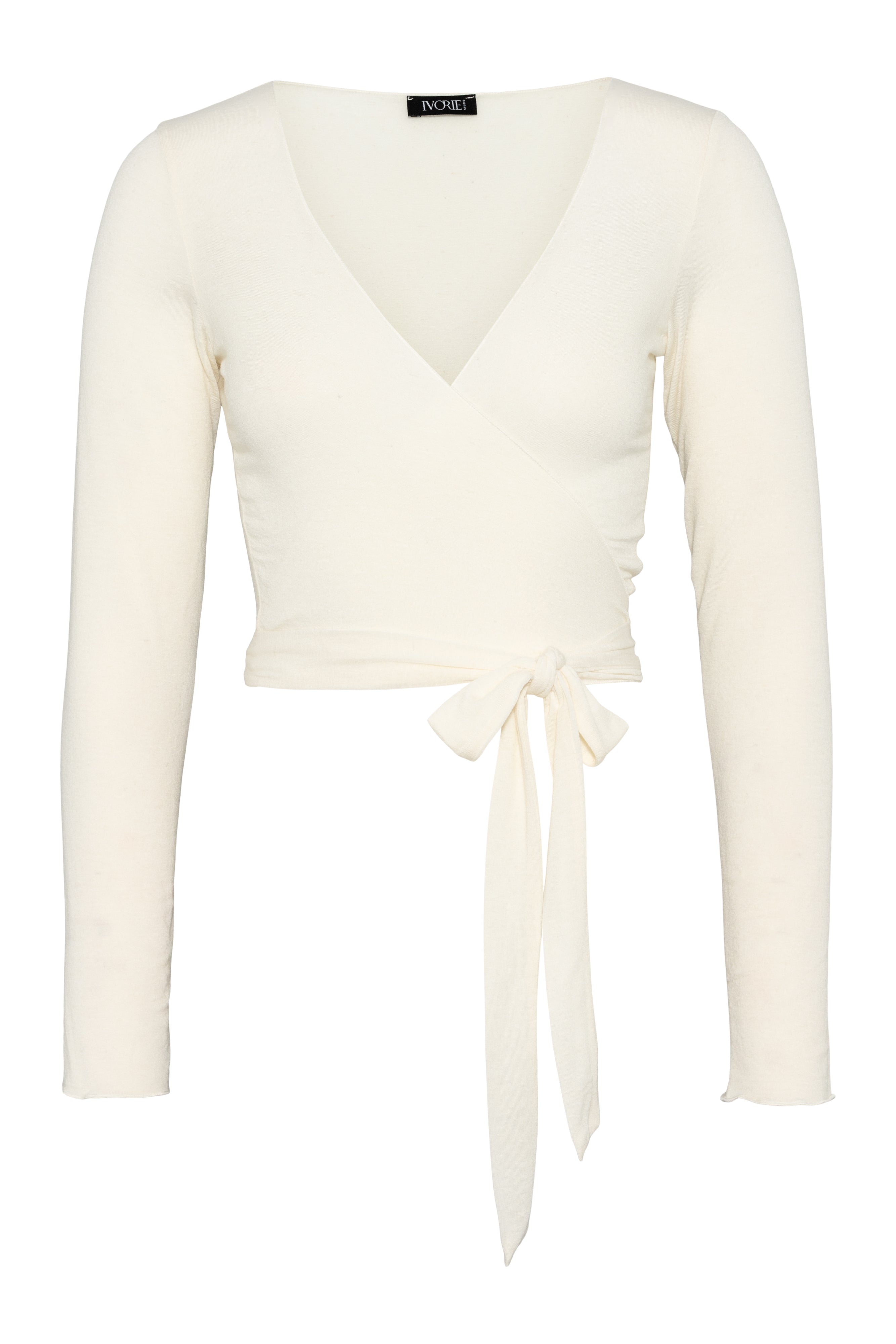 Ivorie Studio So Cute Cashmere Wrap Top - Creme