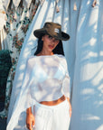 Ivorie Studio Summer Breeze Silk Top - Creme
