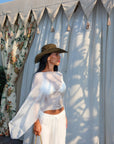 Ivorie Studio Summer Breeze Silk Top - Creme