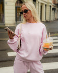 Ivorie Studio Sweater Studio Essentials Crewneck - Baby pink