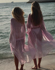 French Riviera Robe Dress - Baby Pink