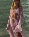 French Riviera Robe Dress - Baby Pink