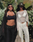 Summer Breeze Silk Top - Creme