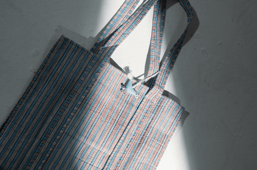 Ivorie Studio Accessories Beach Bag - Blue and White Stripe
