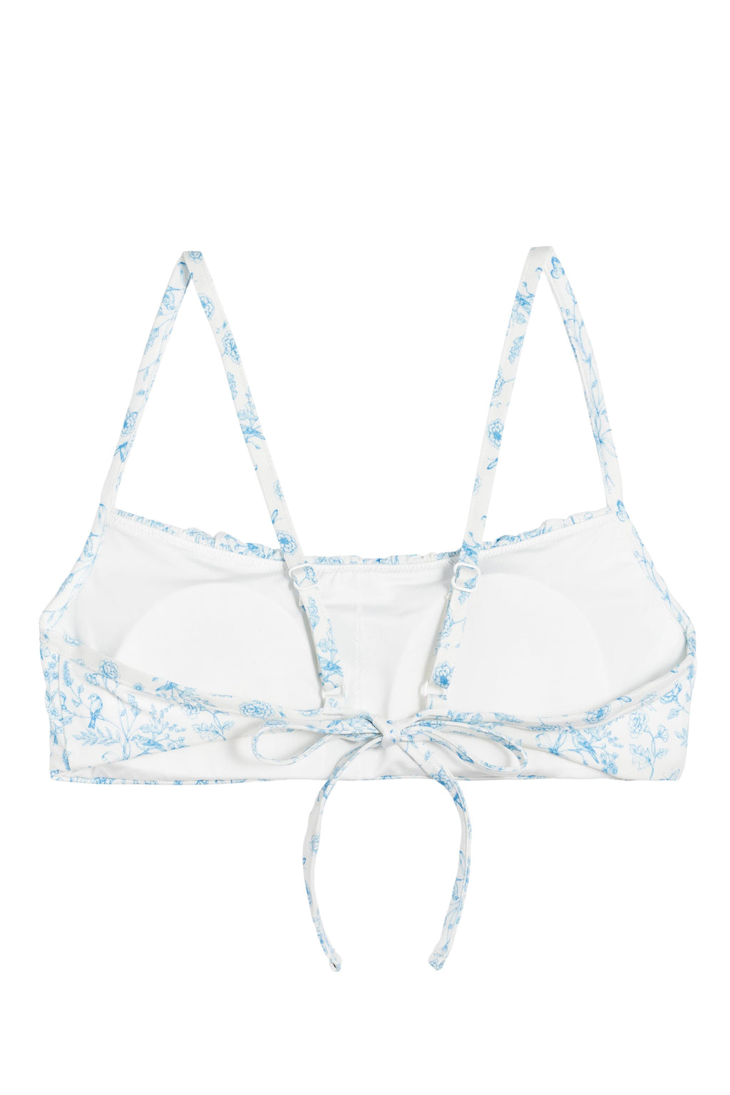 Ivorie Studio Barcelona Frill Bikini Top - Porcelain Print