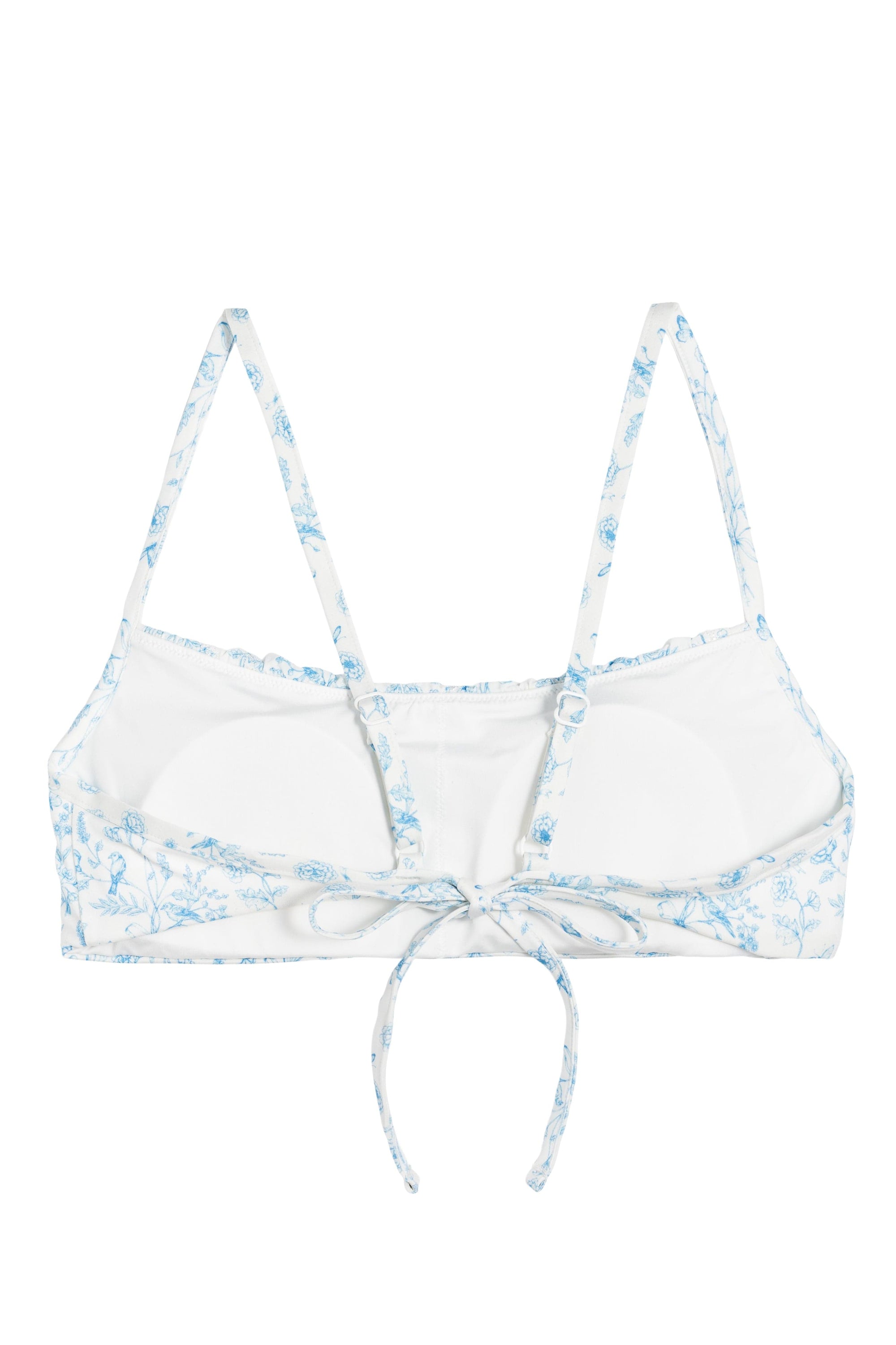 Ivorie Studio Barcelona Frill Bikini Top - Porcelain Print