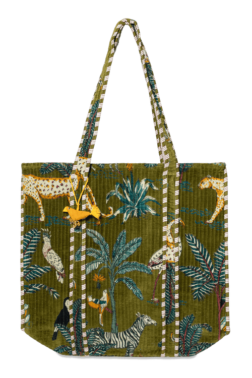 Ivorie Studio Beach Bag - Pine Green