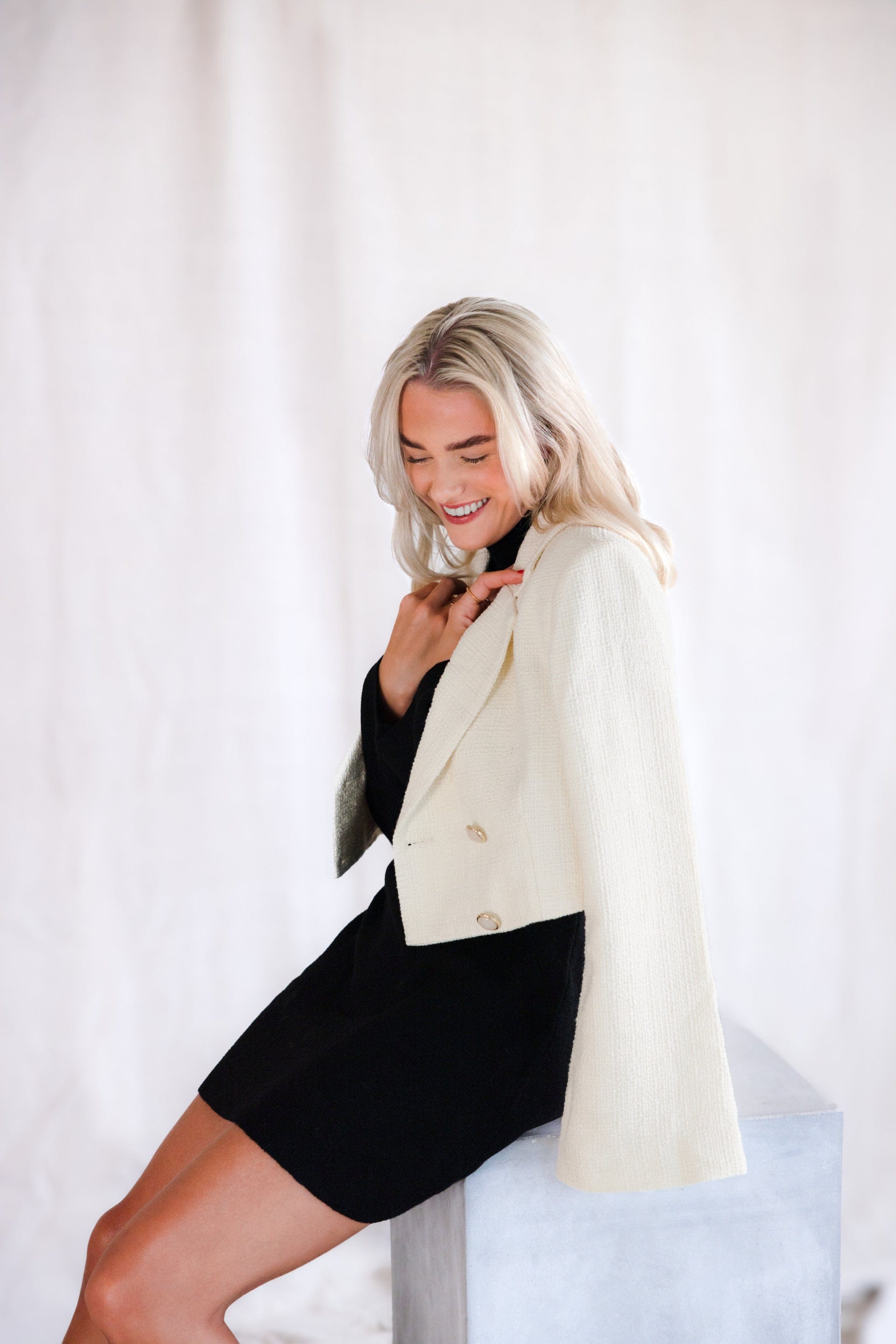 Ivorie Studio Bella Blazer - White