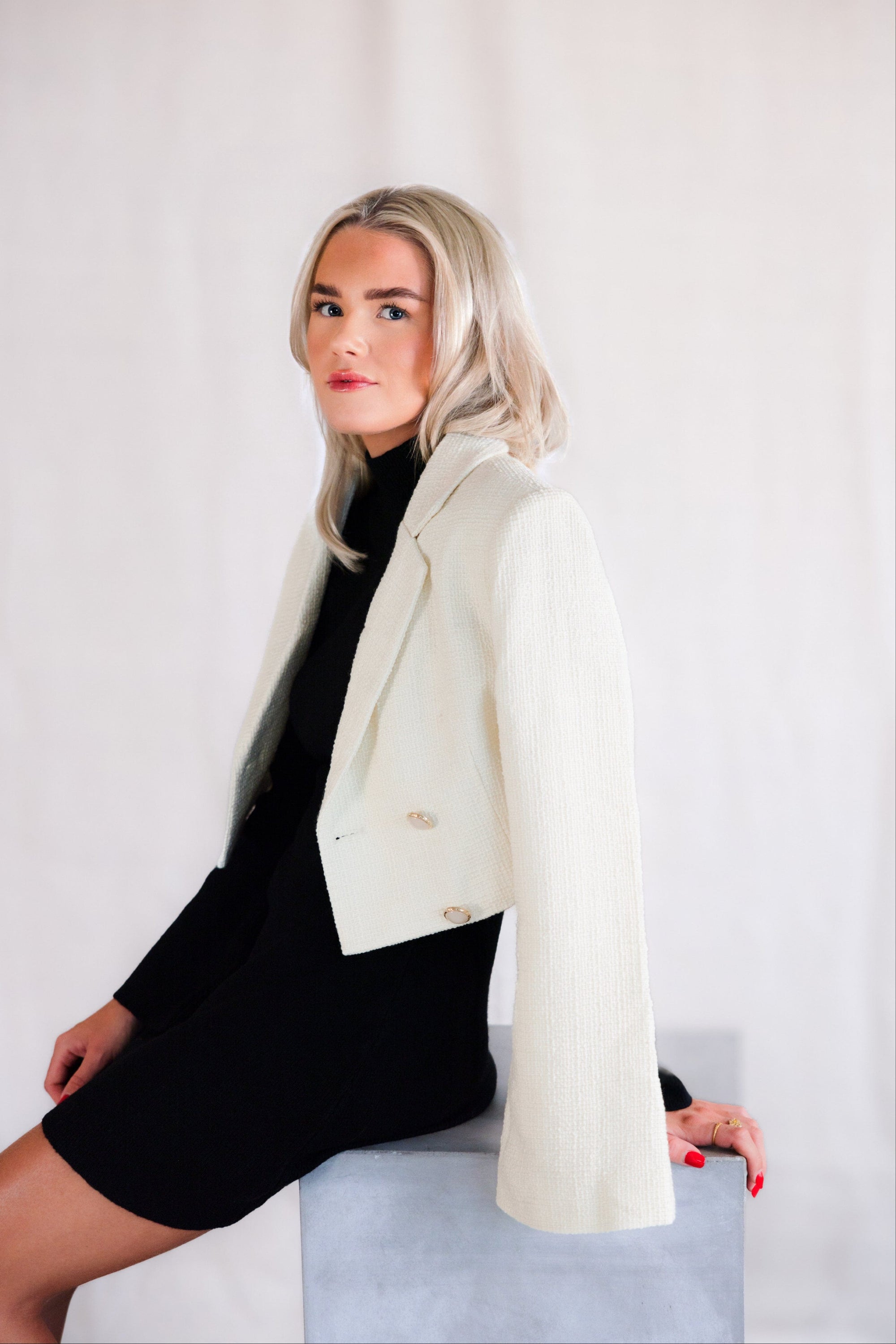 Ivorie Studio Bella Blazer - White