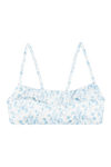 Barcelona Frill Bikini Top - Porcelain Print