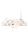 Barcelona Studs Bikini Top - Cream