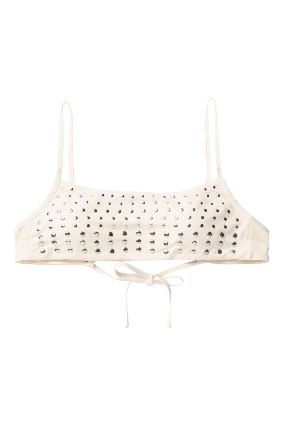 Ivorie Studio Bikini Barcelona Studs Bikini Top - Cream