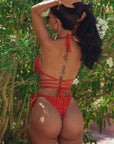 Ivorie Studio Bikini bottom HAVANA STRAPPY BIKINI BOTTOM RED