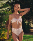 Ivorie Studio Bikini bottom MIAMI BIKINI BOTTOM WHITE FLOWER PRINT
