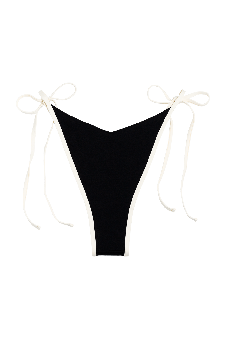 Ivorie Studio Bikini Dubai Bikini Bottom - Black & Logo Print