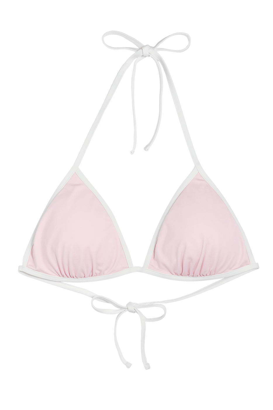 Ivorie Studio Bikini Dubai Bikini Top - Baby Pink & Logo Print