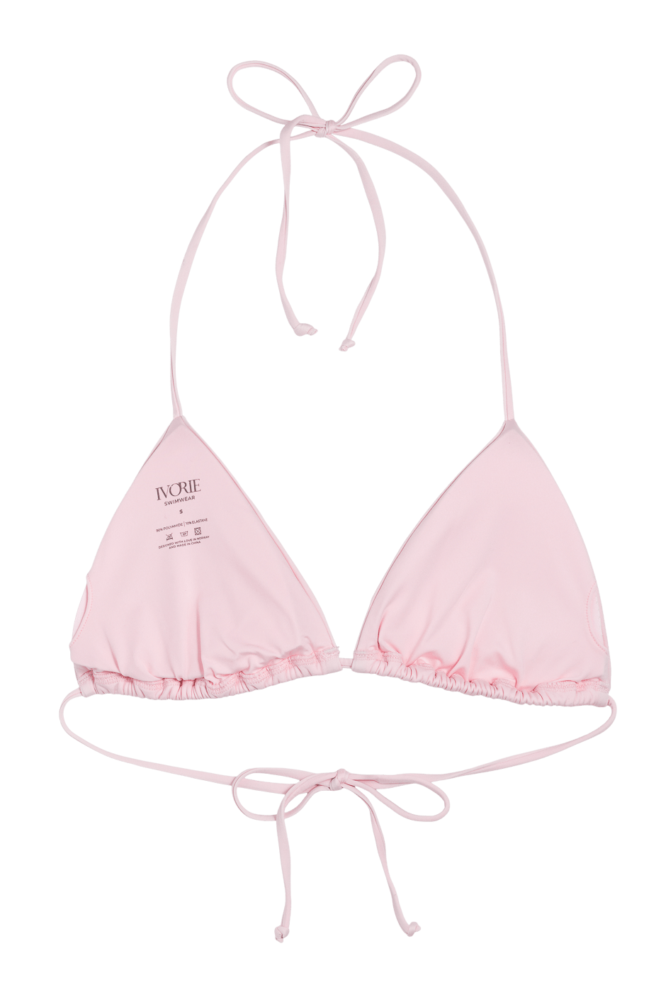 Ivorie Studio Bikini Dubai Bikini Top - Baby Pink Rhinestone