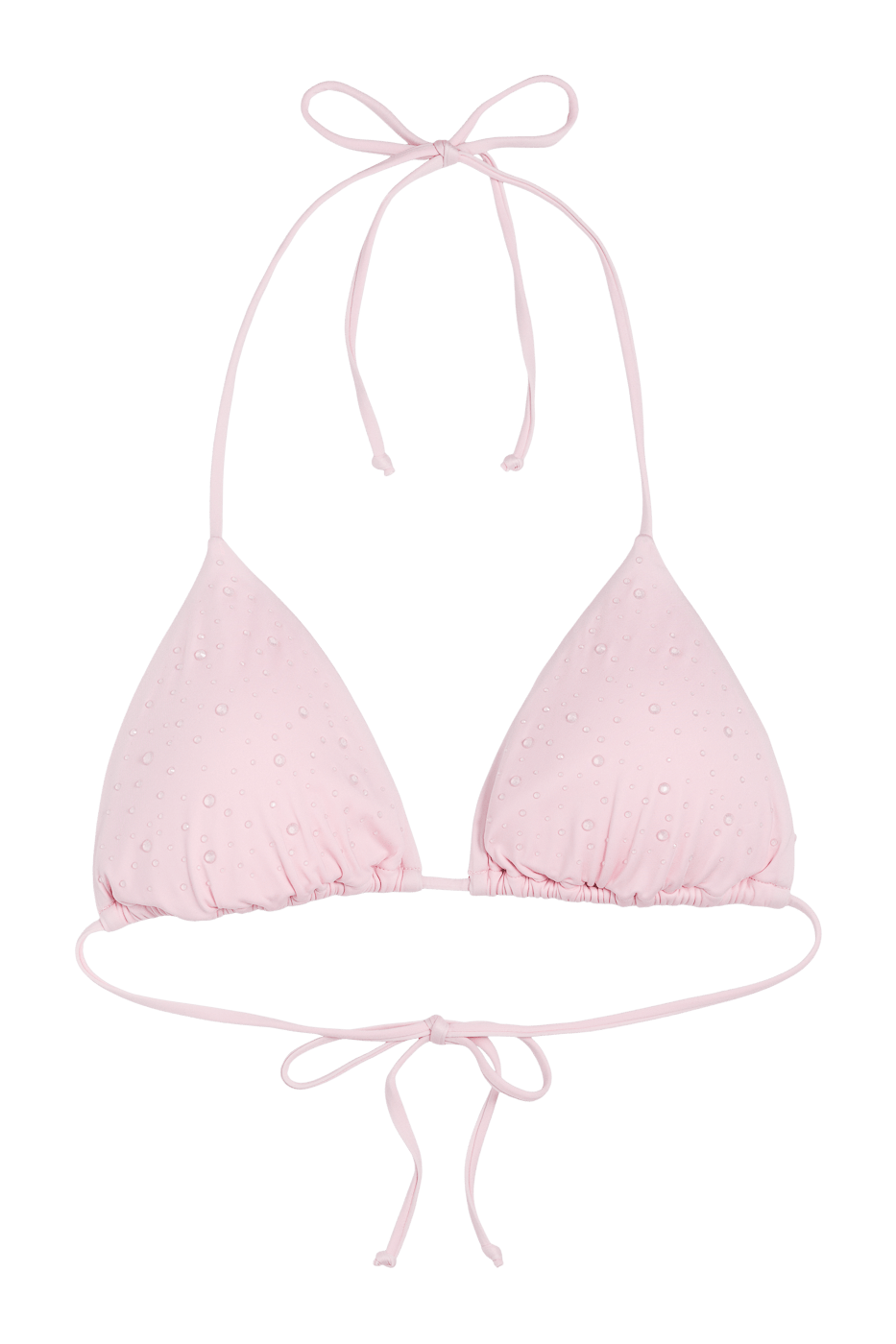 Ivorie Studio Bikini Dubai Bikini Top - Baby Pink Rhinestone