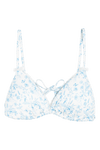 Dubai Bikini Top - Porcelain Print 